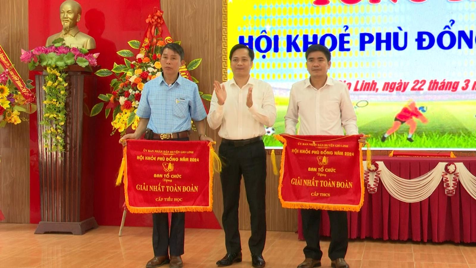 UBND huyện Gio Linh tổ chức tổng kết Hội khỏe Phù Đổng huyện Gio Linh lần thứ XIII, năm 2024